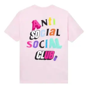Noxx Чоловіча футболка з принтом ANTI SOCIAL SOCIAL CLUB-The Real Me, Рожевий Noxx Чоловіча футболка з принтом ANTI SOCIAL SOCIAL CLUB-The Real Me, Рожевий