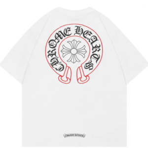 Noxx Чоловіча футболка Chrome Hearts, Білий Noxx Чоловіча футболка Chrome Hearts, Білий