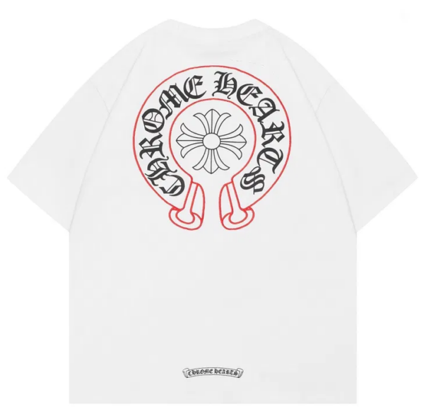 Noxx Чоловіча футболка Chrome Hearts, Білий