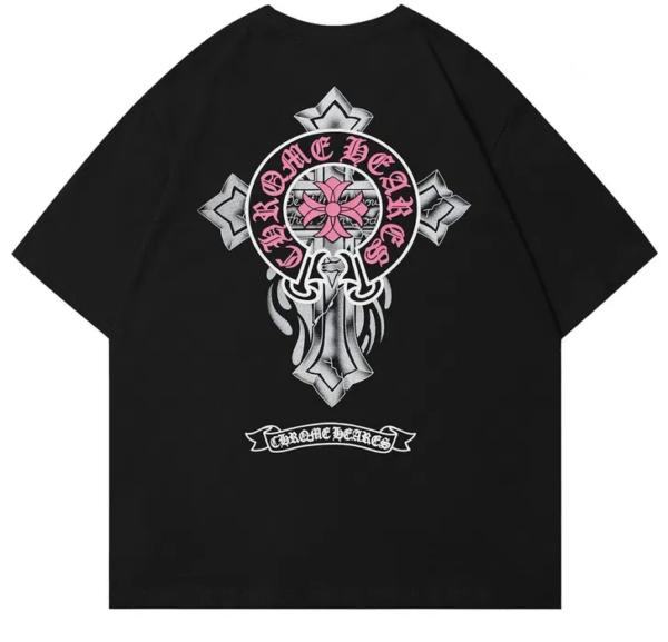 Noxx Чоловіча футболка Chrome Hearts, Чорний
