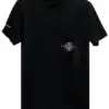 Noxx Чоловіча футболка з принтом Chrome Hearts , Чорний Noxx Чоловіча футболка з принтом Chrome Hearts , Чорний