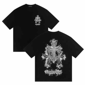 Noxx Чоловіча футболка Chrome Hearts, Чорний Noxx Чоловіча футболка Chrome Hearts, Чорний