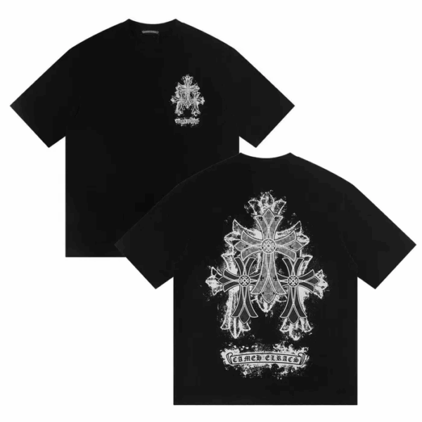Noxx Чоловіча футболка Chrome Hearts, Чорний
