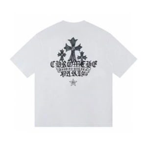 Noxx Чоловіча футболка Chrome Hearts, Білий Noxx Чоловіча футболка Chrome Hearts, Білий