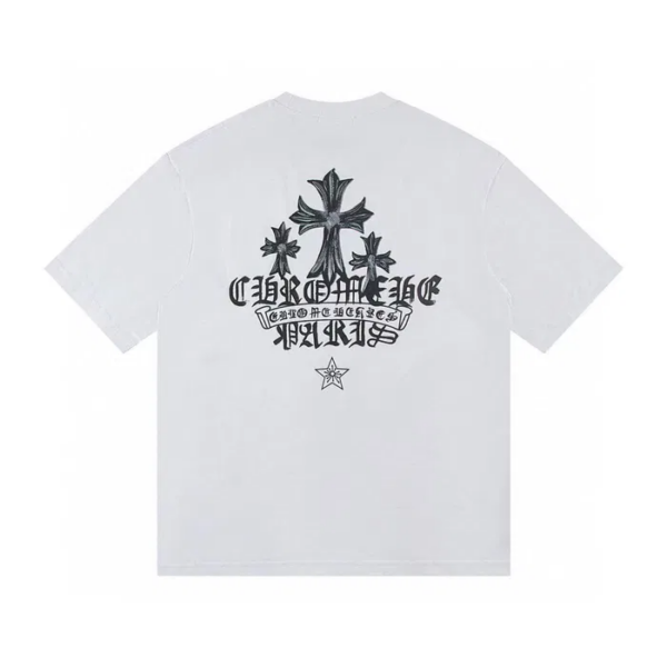 Noxx Чоловіча футболка Chrome Hearts, Білий
