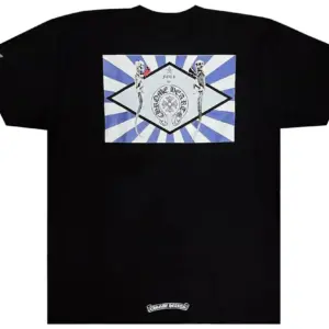 Noxx Чоловіча футболка з принтом Chrome Hearts Foti Jarvis Boxing, Чорний Noxx Чоловіча футболка з принтом Chrome Hearts Foti Jarvis Boxing, Чорний