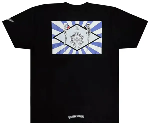 Noxx Чоловіча футболка з принтом Chrome Hearts Foti Jarvis Boxing, Чорний Noxx Чоловіча футболка з принтом Chrome Hearts Foti Jarvis Boxing, Чорний