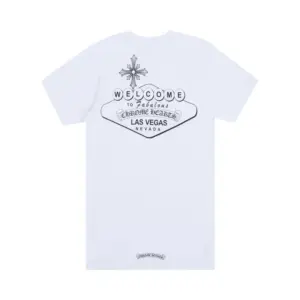 Noxx Чоловіча футболка з принтом Chrome Hearts , Білий Noxx Чоловіча футболка з принтом Chrome Hearts , Білий