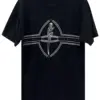 Noxx Чоловіча футболка з принтом Chrome Hearts , Чорний Noxx Чоловіча футболка з принтом Chrome Hearts , Чорний