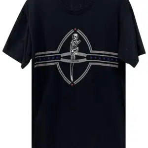 Noxx Чоловіча футболка з принтом Chrome Hearts , Чорний Noxx Чоловіча футболка з принтом Chrome Hearts , Чорний