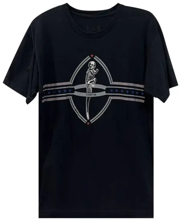 Noxx Чоловіча футболка з принтом Chrome Hearts , Чорний Noxx Чоловіча футболка з принтом Chrome Hearts , Чорний