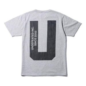 Noxx Чоловіча футболка з принтом UNDEFEATED X CHAMPION, Сірий