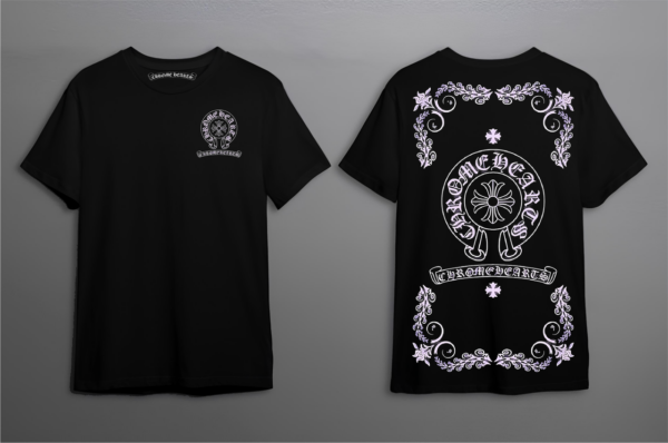 Noxx Чоловіча футболка Chrome Hearts, Чорний