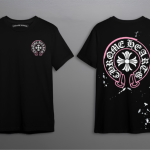 Noxx Чоловіча футболка Chrome Hearts, Чорний Noxx Чоловіча футболка Chrome Hearts, Чорний