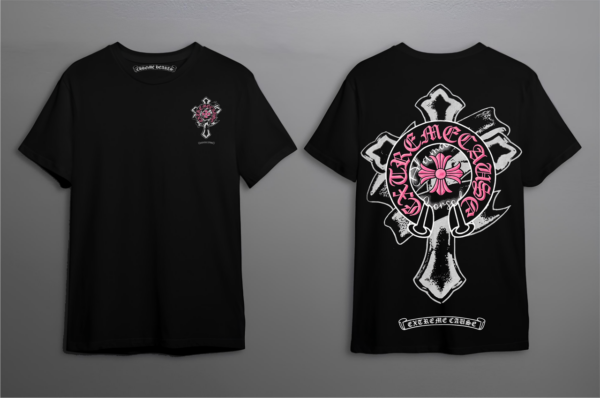Noxx Чоловіча футболка Chrome Hearts, Чорний Noxx Чоловіча футболка Chrome Hearts, Чорний