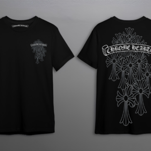 Noxx Чоловіча футболка Chrome Hearts, Чорний Noxx Чоловіча футболка Chrome Hearts, Чорний