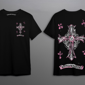 Noxx Чоловіча футболка Chrome Hearts, Чорний Noxx Чоловіча футболка Chrome Hearts, Чорний