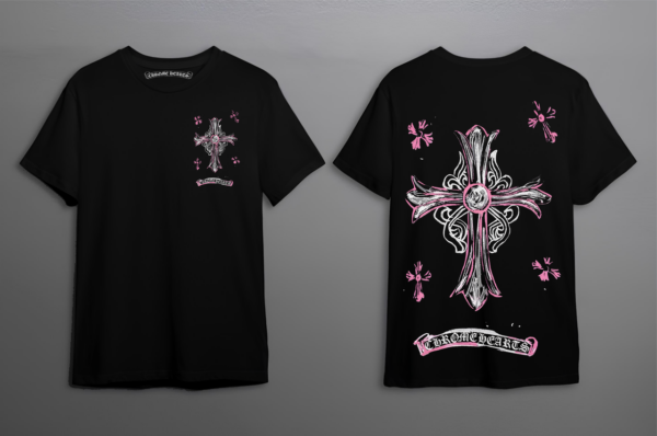 Noxx Чоловіча футболка Chrome Hearts, Чорний Noxx Чоловіча футболка Chrome Hearts, Чорний