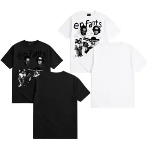 Noxx Чоловіча футболка Enfants Riches Déprimés Fat Kid, Чорний Noxx Чоловіча футболка Enfants Riches Déprimés Fat Kid, Чорний