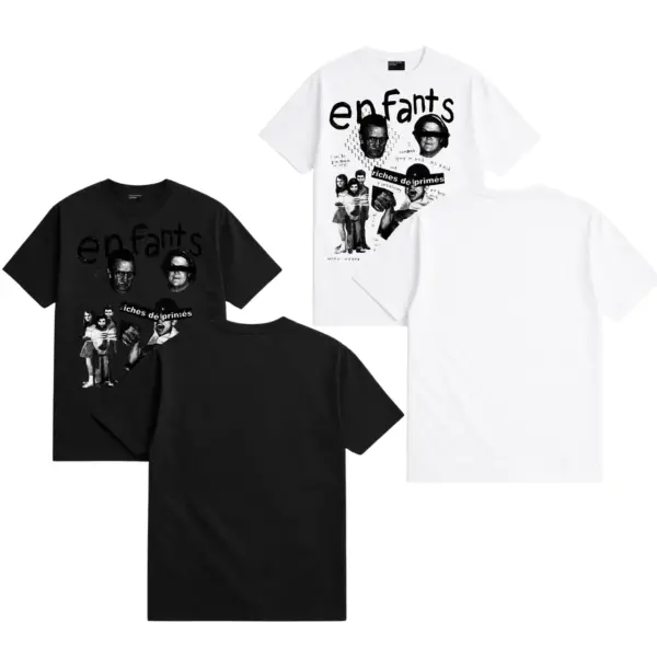 Noxx Чоловіча футболка Enfants Riches Déprimés Fat Kid, Чорний Noxx Чоловіча футболка Enfants Riches Déprimés Fat Kid, Чорний