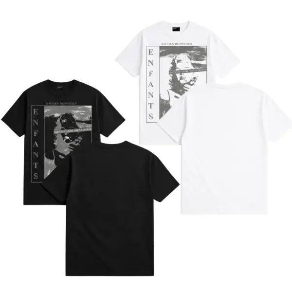 Noxx Чоловіча футболка Enfants Riches Déprimés Marilyn Monroe, Чорний Noxx Чоловіча футболка Enfants Riches Déprimés Marilyn Monroe, Чорний