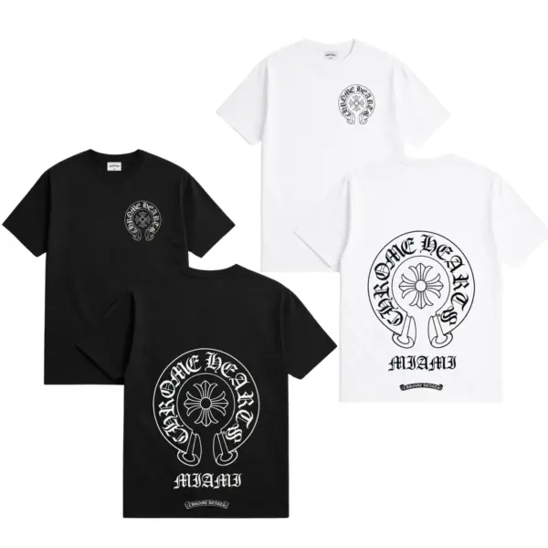 Noxx Чоловіча футболка Chrome Hearts Miami, Чорний