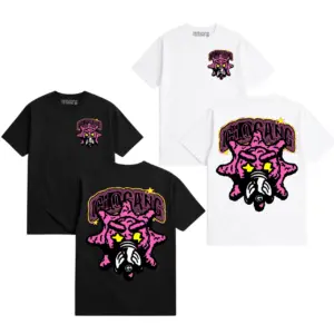 Noxx Чоловіча футболка GLO GANG - Glo Brain, Чорний Noxx Чоловіча футболка GLO GANG - Glo Brain, Чорний