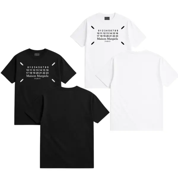 Noxx Чоловіча футболка Maison Margiela Paris, Чорний