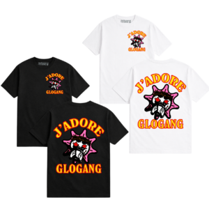 Noxx Чоловіча футболка GLO GANG J`ADORE, Чорний Noxx Чоловіча футболка GLO GANG J`ADORE, Чорний