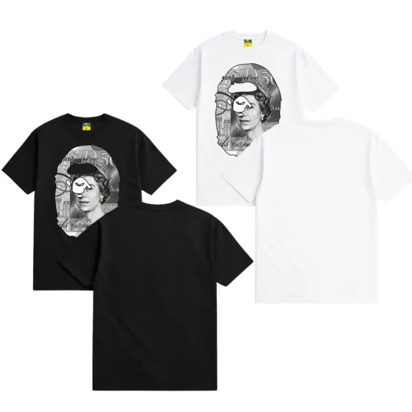 Noxx Чоловіча футболка BAPE 50 Pounds, Чорний
