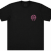 Noxx Чоловіча футболка з принтом Chrome Hearts, Чорний Noxx Чоловіча футболка з принтом Chrome Hearts, Чорний