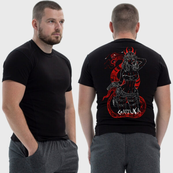 Мужская тактическая футболка Noxx в стиле милитари Sunset Goons девушка с пистолетом змея гадюка, Черный