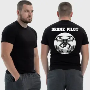 Мужская тактическая футболка Noxx в стиле милитари Drone pilot FPV дрон с гранатой сброс, Черный Мужская тактическая футболка Noxx в стиле милитари Drone pilot FPV дрон с гранатой сброс, Черный