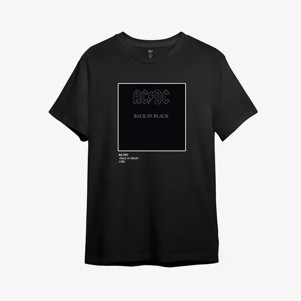 Noxx Футболка с принтом "Back in Black" AC/DC