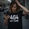 Noxx Футболка с принтом "404 not found"