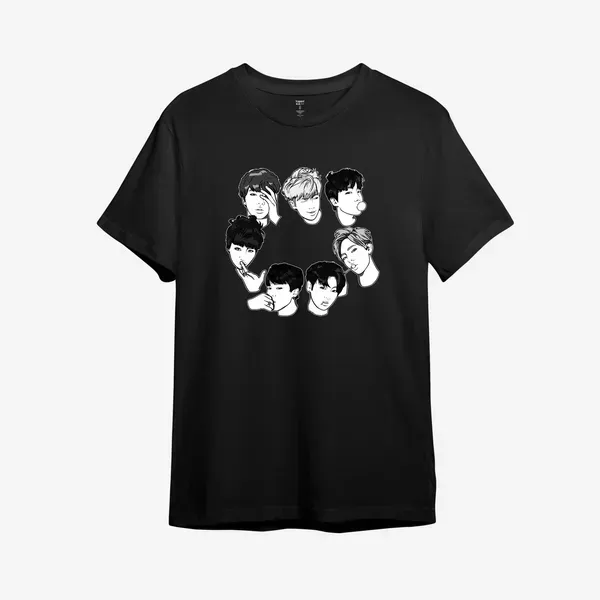 Noxx Футболка с принтом "BTS Bangtan Boys" 16