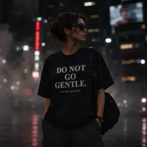 Noxx Футболка с принтом "Do not go gentle" Интерстеллар