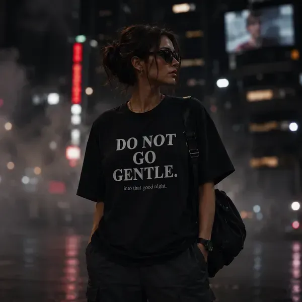 Noxx Футболка с принтом "Do not go gentle" Интерстеллар