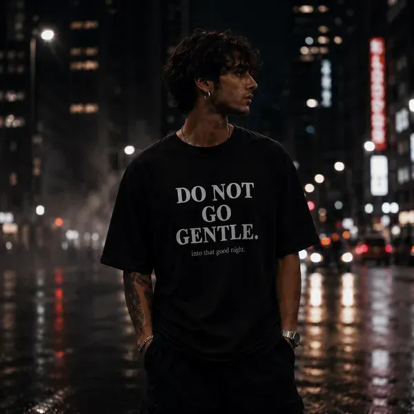 Noxx Футболка с принтом "Do not go gentle" Интерстеллар