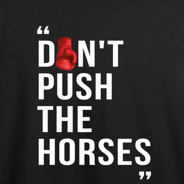 Noxx Футболка с принтом "Don"t Push The Horses" Усик