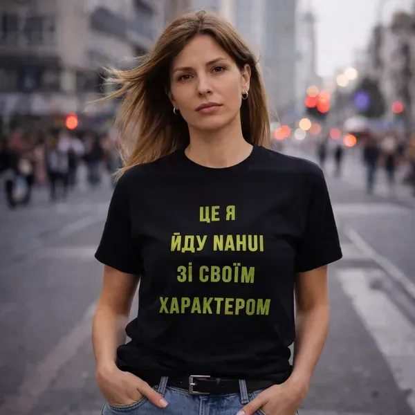 Noxx Футболка с принтом "Это я иду NAHUI" Noxx Футболка с принтом "Это я иду NAHUI"
