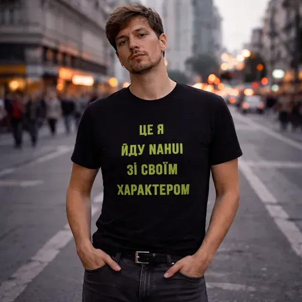 Noxx Футболка с принтом "Это я иду NAHUI" Noxx Футболка с принтом "Это я иду NAHUI"