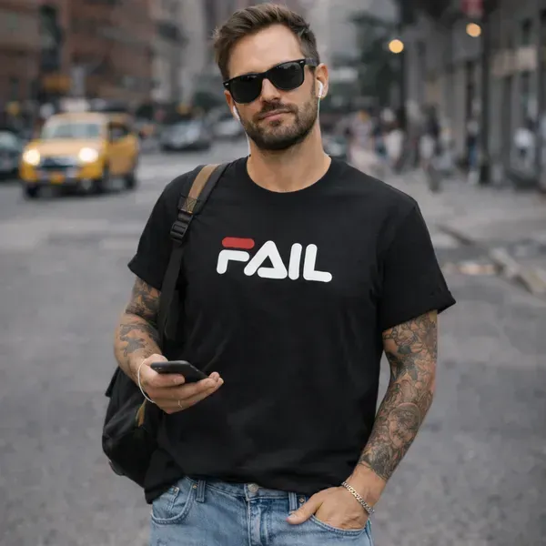Noxx Футболка с принтом "Fail" (Fila)