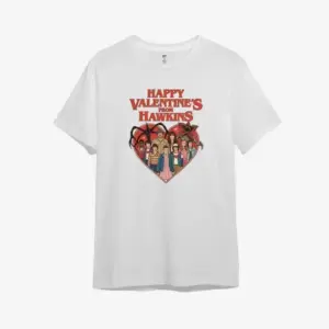 Noxx Футболка с принтом "Valentine"s Hawkins" Stranger Things