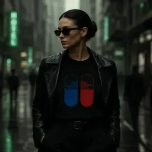 Noxx Футболка с принтом "Красная / синяя таблетка" Матрица