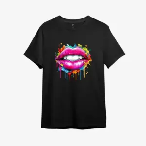 Noxx Футболка с принтом "Colorful lips"