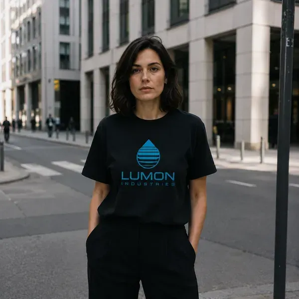 Noxx Футболка с принтом "Lumon Industries" Разделение Noxx Футболка с принтом "Lumon Industries" Разделение