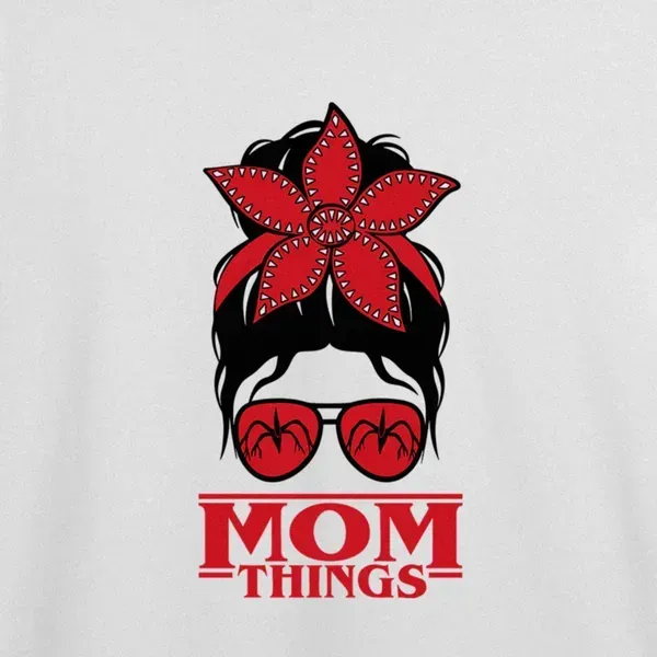 Noxx Футболка с принтом "Mom Things" Stranger Things Noxx Футболка с принтом "Mom Things" Stranger Things