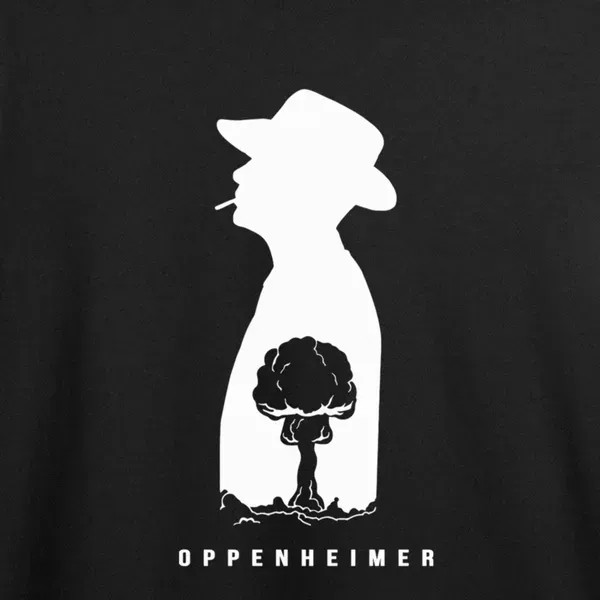 Noxx Футболка с принтом "Портрет Оппенгеймера" Оппенгеймер Noxx Футболка с принтом "Портрет Оппенгеймера" Оппенгеймер