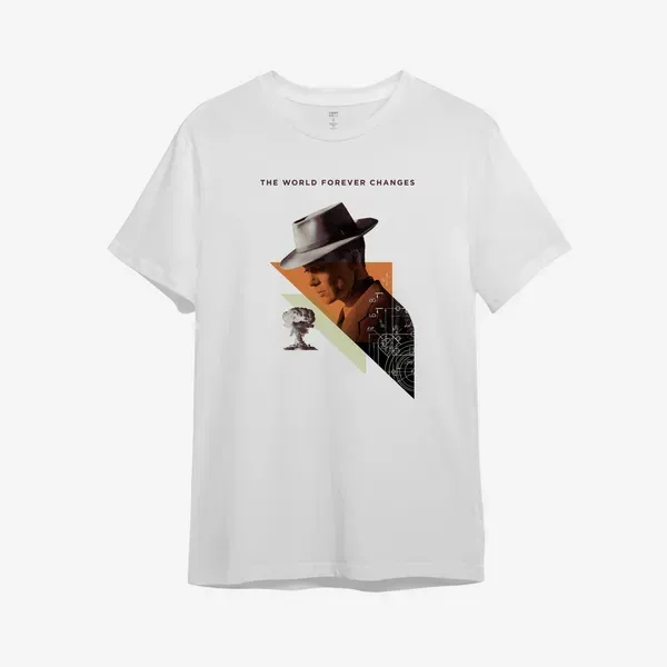 Noxx Футболка с принтом "The world forever changes" Оппенгеймер Noxx Футболка с принтом "The world forever changes" Оппенгеймер